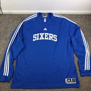 Team Issued Philadelphia 76ers Shooting Shirt Adidas #33 Willie Green Mens 2XLT